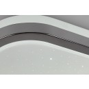 Rabalux 3479 LED-Deckenleuchte Linden 1x72w | 5800lm | 3000-6500K - Dimmbare, Fernbedienung, Timer, Nacht über Nacht, Stellar-Effekt, Chrom, weiß
