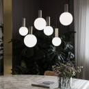 Ideal lux 349220 LED Pendelleuchte ODEON  | 39W integrierte LED-Quelle | 2990lm | 3000K | Seilleuchte | weiß