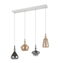 Trio T349400417 Pendelleuchte ALDEA  | 4x10W E14 | Seilleuchte | gelb | weiß | buntfarbig