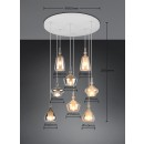 Trio T349430817 Pendelleuchte ALDEA  | 8x10W E14 | Seilleuchte | gelb | weiß | buntfarbig
