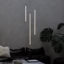 Ideal lux 352664 LED Pendelleuchte TUBIX  | 8W integrierte LED-Quelle | 740lm | 3000K | Seilleuchte | weiß