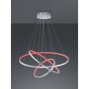 TRIO 352710307 LED Pendelleuchte Aaron 1x80W | 7000L | 3000-6000K | IP20 | RGBW - dimmbar, Fernbedienung, Memory-Funktion, Temperatureinstellung, Beleuchtungstechnik WiZ, Nickel