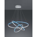 TRIO 352710307 LED Pendelleuchte Aaron 1x80W | 7000L | 3000-6000K | IP20 | RGBW - dimmbar, Fernbedienung, Memory-Funktion, Temperatureinstellung, Beleuchtungstechnik WiZ, Nickel