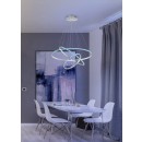 TRIO 352710307 LED Pendelleuchte Aaron 1x80W | 7000L | 3000-6000K | IP20 | RGBW - dimmbar, Fernbedienung, Memory-Funktion, Temperatureinstellung, Beleuchtungstechnik WiZ, Nickel