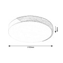 Rabalux 3528 LED-Deckenleuchte Maple 1x24w | 1890lm | 4000k - schwarz, holz, weiß