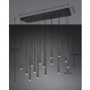 Trio SELECT  354811532  LED Pendelleuchte CALA  | 15x3,8W integrierte LED-Quelle | 15x450lm | 2300+3000+4000K