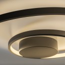 Ideal lux 365053 LED Deckenleuchte OZ  | 52W integrierte LED-Quelle | 2560lm | 3000K | schwarz