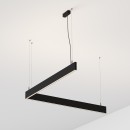 Ideal lux 368863 LED Pendelleuchte STEEL  | 38W integrierte LED-Quelle | 3270lm | 4000K | verstellbar | Seilleuchte | weiß