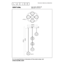 Lucide L134982430 LED Pendelleuchte SENTUBAL  | 5x5,3W integrierte LED-Quelle | 5x210lm | 2700K
