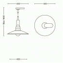 Philips Massive Pendelleuchte - Kronleuchter AKI 1x14W E27 - rostfarben