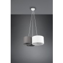 Trio 393900317 Hangende Deckenleuchte Hotel 3x42w | E27 - einstellbare Höhe, mattes Nickel, weiß, schwarz, grau