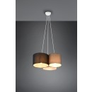 Trio 393900317 Hangende Deckenleuchte Hotel 3x42w | E27 - einstellbare Höhe, mattes Nickel, weiß, schwarz, grau