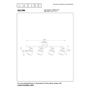 Lucide 77979/04/02 BJORN Deckenstrahler 4xE14 - Messing