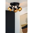 Lucide 77980/13/30 RAFA Deckenleuchte D350mm | 3xE14 - schwarz, Messing
