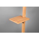 Trio 402690167 Stehleuchte Clark 1x60w | E27 - einstellbar, Fußschalter, antikes Nickel, Holz