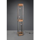 Trio 405500367 Stehleuchte Khan 3x10W | E27 | IP20 - Fußschalter, Nickel