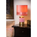 Lucide 10500/81/66 Tischlampe Extravaganza Frizzle 1x40w | E14 - Rosa, Metall, Kabelschalter