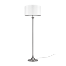 Trio 415700307 Stehleuchte Sabia 3x40W | E27 - separate Schalter, Zugschalter, Nickel, weiß