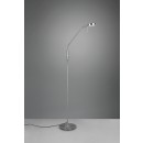 Trio 423310107 LED Stehleuchte Monza 1x12w | 1400lm | 2300 + 3000 + 4000K - Flexibler Arm, dimmbare, Speicherfunktion, Matt-Nickel