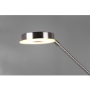 TRIO 424210307 LED Stehleuchte Barrie 1x32W + 1x6W | 4600lm | 2700-4000K | IP20 - dimmbar, Memory-Funktion, Temperatureinstellung, Schwenkarm, Schalter, Nickel