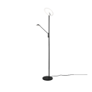 Trio 425610232 LED Stehleuchte Brantford 1x30W+6,5W | 3500lm+650lm | 2700K+3000K+4000K - dimmbar, separate Schalter, Memoryfunktion, schwarz