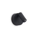 Ideal lux 347462 LED Spot-Wandleuchte ELF  | 3W integrierte LED-Quelle | 200lm | 3000K | mit Schalter | schwarz