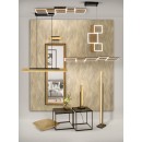 Trio 441610132 Kerala LED Stehleuchte 1x16W | 1950lm | 3000K - 4-Phasen-Touchdimmer, schwarz, Holz
