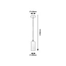 Rabalux 4479 Hängende Deckenleuchte Panthea 1x40w | E27 - Gold, weiß