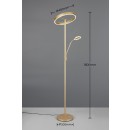 Trio T449510279 LED Stehlampe WILLIS  | 39+6W integrierte LED-Quelle | 4600lm | 2300+3000+4000K