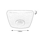 Rabalux 4682 LED-Deckenleuchte Murry 1x18w | 1350lm | 3000-6000K | RGB - Fernbedienung, Timer, dimmbar, weiß