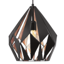 Eglo VINTAGE 49254 Pendelleuchte Carlton 1 Schwarzkupfer 1X60W