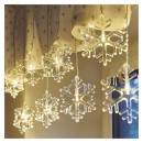 Emos DCGW06 LED Garten dekorative Weihnachtskette - hängende Schneeflocken 5m 3,6W | 8 LEDs | 2700K | IP44 - warmweiß
