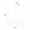 Zuma Line 002177-026170 Pendelleuchte ORBIT E27