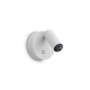 Ideal lux 347479 LED Spot-Wandleuchte ELF  | 3W integrierte LED-Quelle | 200lm | 3000K | mit Schalter | weiß