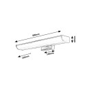 Rabalux 5062 LED Badezimmerleuchte Wandleuchte über Evron 1x5w Spiegel | 400lm | 4000k | IP44 - Chrome, weiß