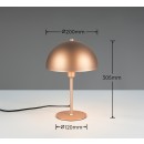 Trio T506200165 Tischlampe NOLA E14