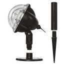 Emos DCPC03 LED Dekorativer Projektor - Flocken 4W | IP44 - weiß, rotierendes Licht, schwarz