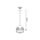 Rabalux 5085 Hängende Deckenleuchte Norena 1x60w | E27 - weiß