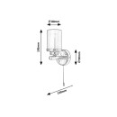 Rabalux 5087 Wandleuchte Aviva 1x28w | G9 | IP44 - Chrom, Opal