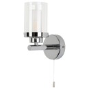 Rabalux 5087 Wandleuchte Aviva 1x28w | G9 | IP44 - Chrom, Opal