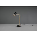 Trio 512400108 MARLEY 1X5W Tischlampe | GU10 - Netzschalter auf Körper, Messing, schwarz