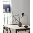 Trio 512400108 MARLEY 1X5W Tischlampe | GU10 - Netzschalter auf Körper, Messing, schwarz