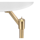 Trio 514400108 Tischleuchte Cassio 1x60W | E27 - Messing, weiß