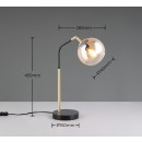 Trio T516900180 Tischlampe PAXTON E14