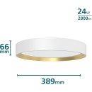 Philips 8720169301399 LED Deckenleuchte Hanno | 24W integrierte LED-Quelle | 2800lm | 4000K