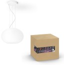 Philips Hue 8719514343528 LED Hängende Deckenleuchte Flourish 1x39,5w | 2550-2750lm | 2000-6500K - White and color Ambiance, dimmbar, Bluetooth, weiß