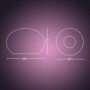 Philips Hue 8719514343481 Tischleuchte Flourish 1x95w | E27 | 570-800lm | 2000-6500K - White and color Ambiance, dimmbar, Bluetooth, weiß