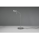 Trio 523310107 LED-Tischleuchte Monza 1x12w | 1400lm | 2300 + 3000 + 4000K - Flexibler Arm, dimmbare, Speicherfunktion, Matt-Nickel
