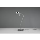 Trio 523310107 LED-Tischleuchte Monza 1x12w | 1400lm | 2300 + 3000 + 4000K - Flexibler Arm, dimmbare, Speicherfunktion, Matt-Nickel