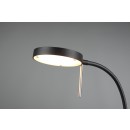 Trio 523310132 LED-Tischleuchte Monza 1x12w | 1400lm | 2300 + 3000 + 4000K - Flexibler Arm, dimmbare, Speicherfunktion, schwarz